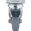 image:imageRichelieu  2 1516inch Industrial TPR Rubber Swivel Plate Caster 165 lbSwivel Casters with Full Lock Brake