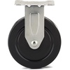 image:imageRichelieu  2inch Industrial Rubber Swivel Plate Caster with Brake 125 lbFixed Casters