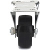 image:imageRichelieu  2inch Industrial Rubber Swivel Plate Caster with Brake 125 lbFixed Casters