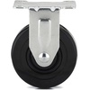 image:imageRichelieu  2inch Industrial Rubber Swivel Plate Caster with Brake 125 lbFixed Casters