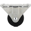 image:imageRichelieu  2inch Industrial Rubber Swivel Plate Caster with Brake 125 lbFixed Casters