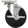 image:imageRichelieu  2inch Industrial Rubber Swivel Plate Caster with Brake 125 lbSwivel Casters with Brake