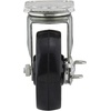 image:imageRichelieu  2inch Industrial Rubber Swivel Plate Caster with Brake 125 lbSwivel Casters with Brake