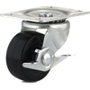 image:imageRichelieu  2inch Industrial Rubber Swivel Plate Caster with Brake 125 lbSwivel Casters with Brake