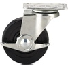 image:imageRichelieu  2inch Industrial Rubber Swivel Plate Caster with Brake 125 lbSwivel Casters with Brake