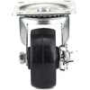 image:imageRichelieu  2inch Industrial Rubber Swivel Plate Caster with Brake 125 lbSwivel Casters with Brake