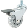 image:imageRichelieu Hardware 27583020502 Contemporary Furniture Swivel Caster with Brake 21516 in 75 mm Wheel Diameter Light GraySwivel Caster with Brake