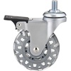 image:imageRichelieu Hardware 27583020502 Contemporary Furniture Swivel Caster with Brake 21516 in 75 mm Wheel Diameter Light GraySwivel Caster with Brake