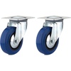 image:imageRichelieu3 1516in Industrial Elastic Rubber Swivel Plate Caster 132 lbSwivel Casters