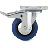 image:imageRichelieu3 1516in Industrial Elastic Rubber Swivel Plate Caster 132 lbSwivel Casters with DoubleLock Brake