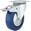 image:imageRichelieu3 1516in Industrial Elastic Rubber Swivel Plate Caster 132 lbSwivel Casters with DoubleLock Brake