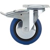 image:imageRichelieu3 1516in Industrial Elastic Rubber Swivel Plate Caster 132 lbSwivel Casters with DoubleLock Brake