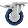 image:imageRichelieu3 1516in Industrial Elastic Rubber Swivel Plate Caster 132 lbSwivel Casters with DoubleLock Brake