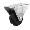image:imageRichelieu  2inch Industrial Rubber Swivel Plate Caster with Brake 125 lbFixed Casters
