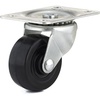 image:imageRichelieu  2inch Industrial Rubber Swivel Plate Caster with Brake 125 lbSwivel Casters