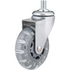 image:imageRichelieu Hardware 27583020502 Contemporary Furniture Swivel Caster with Brake 21516 in 75 mm Wheel Diameter Light GraySwivel Caster