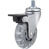 image:imageRichelieu Hardware 27583020502 Contemporary Furniture Swivel Caster with Brake 21516 in 75 mm Wheel Diameter Light GraySwivel Caster with Brake