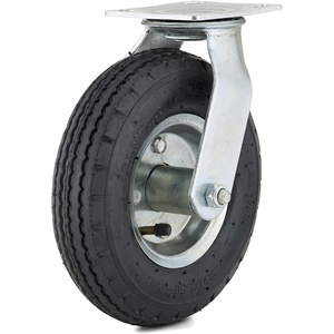 image:imageRichelieu  10inch Industrial Pneumatic Rubber Swivel Plate Caster 264 lbSwivel Casters