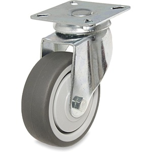 image:imageRichelieu  2 1516inch Industrial TPR Rubber Swivel Plate Caster 165 lbSwivel Casters