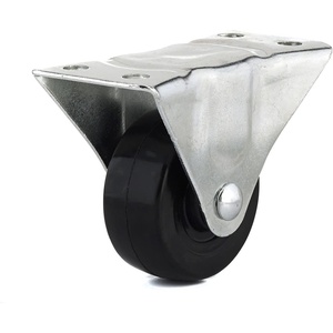 image:imageRichelieu  2inch Industrial Rubber Swivel Plate Caster with Brake 125 lbFixed Casters